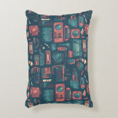 Explosion aus der Vergangenheit: Technik der 80er  Dekokissen (Vorderseite(Vertikal))