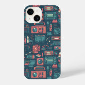 Explosion aus der Vergangenheit: Technik der 80er iPhone Hülle (Rückseite)