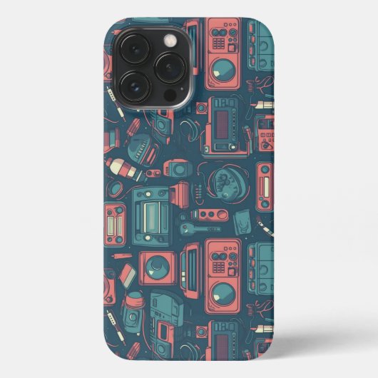 Explosion aus der Vergangenheit: Technik der 80er  iPhone Hülle (Rückseite)