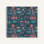 Explosion aus der Vergangenheit: Technik der 80er  Notizblock (Vorderseite)