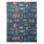 Explosion aus der Vergangenheit: Technik der 80er  Notizblock (Vorderseite)