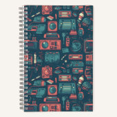 Explosion aus der Vergangenheit: Technik der 80er Notizblock (Vorderseite)