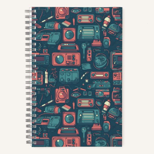 Explosion aus der Vergangenheit: Technik der 80er  Notizblock (Vorderseite)