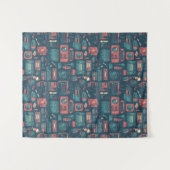 Explosion aus der Vergangenheit: Technik der 80er  Wandteppich (Vorderseite (Horizontal))