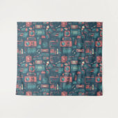 Explosion aus der Vergangenheit: Technik der 80er Wandteppich (Vorderseite (Horizontal))