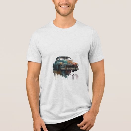 Explosion aus der Vergangenheit Tri-Blend Shirt (Vorderseite)