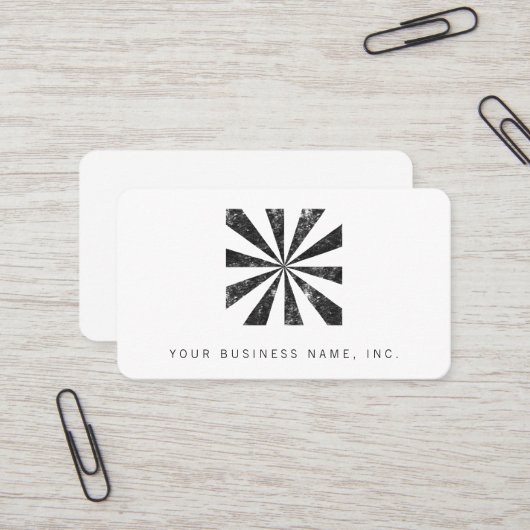 Explosion (Briefbeschwerer-Art-Hintergrund) Visitenkarte (Vorderseite/Rückseite Beispiel)