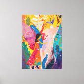 Explosión de Colores: Mujer Naturaleza Favismo Leinwanddruck (Vorderseite)