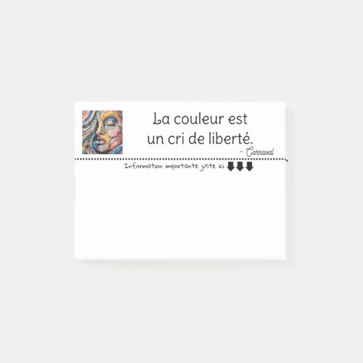  Explosion de couleurs pixelisées Post-it Klebezettel (Vorderseite)