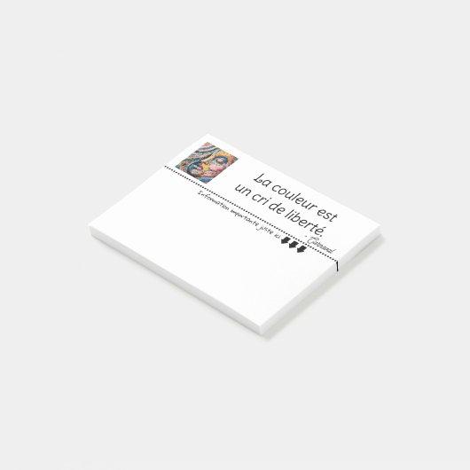  Explosion de couleurs pixelisées Post-it Klebezettel (angewinkelt)