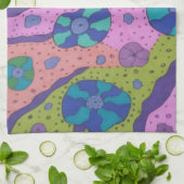 Explosion der Abstrakten Farbe Geschirrtuch (Gefaltet)