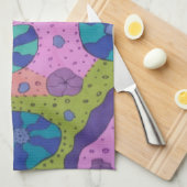 Explosion der Abstrakten Farbe Geschirrtuch (Viertel Falte)