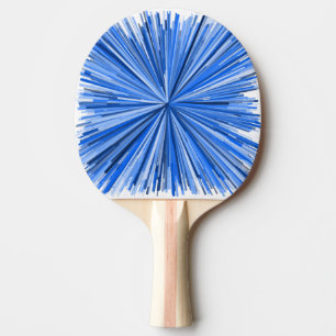 Explosion der blauen Linien Muster Tischtennis Schläger