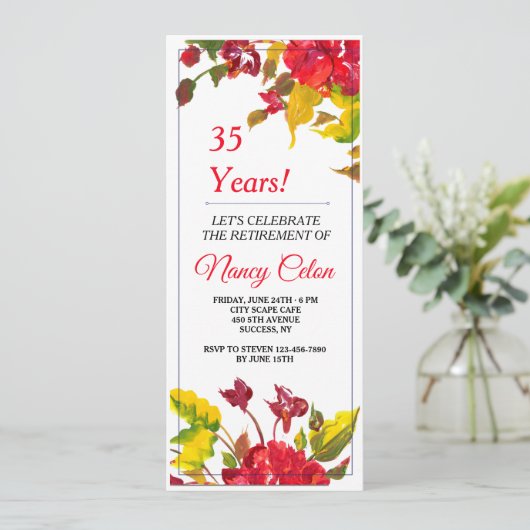 Explosion der Einladung des Rot-2 (Stehend Vorderseite)