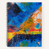 Explosion der Farben Spiralblock Notizblock (Vorderseite)