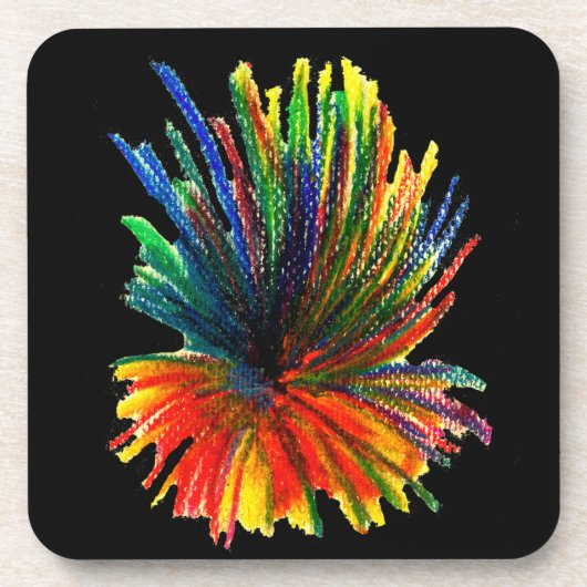 Explosion der Farben Untersetzer (Vorderseite)