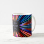 Explosion der farbigen Sternexplosion Kaffeetasse (VorderseiteRechts)