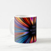 Explosion der farbigen Sternexplosion Kaffeetasse (Vorderseite Links)