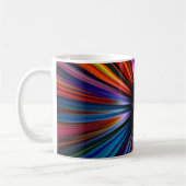 Explosion der farbigen Sternexplosion Kaffeetasse (Links)
