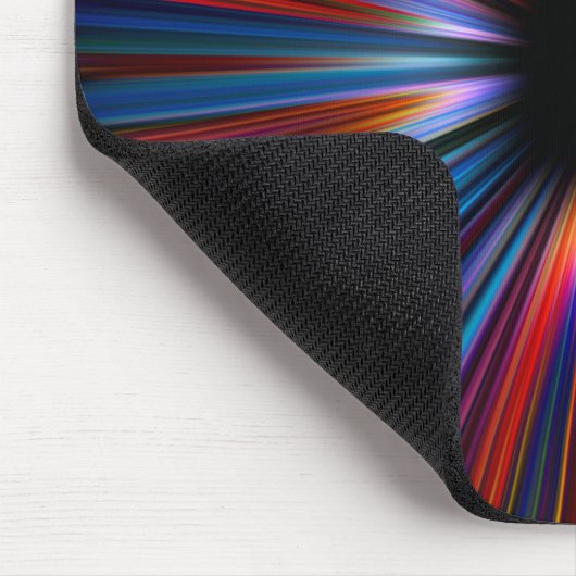Explosion der farbigen Sternexplosion Mousepad (Ecke)