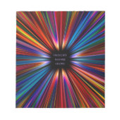 Explosion der farbigen Sternexplosion Notizblock (Vorderseite)