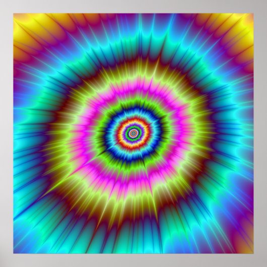 Explosion der gefärbte Krawatte Poster (Vorne)