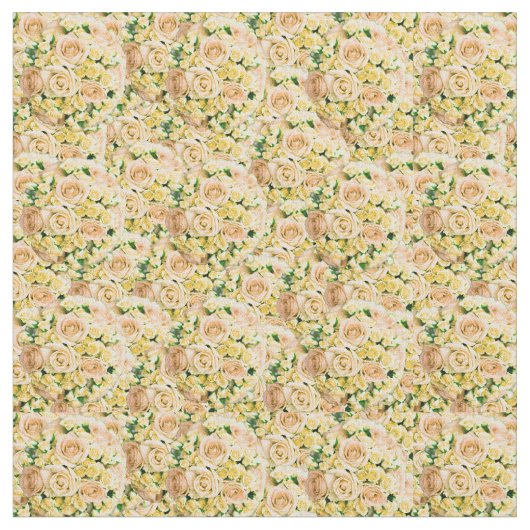 Explosion der Gelben Rose-Bouquet-Blume Stoff (Nahaufnahme)