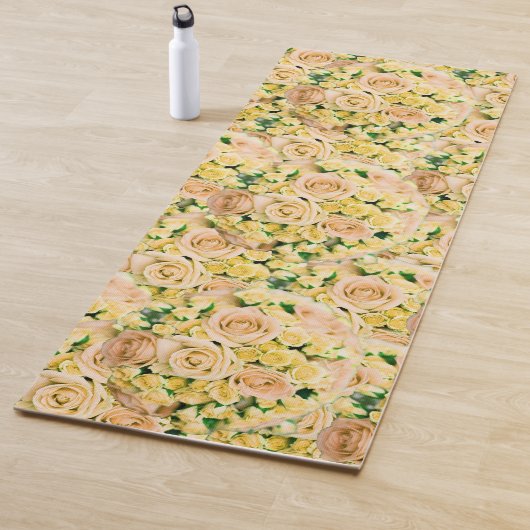 Explosion der Gelben Rose-Bouquet-Blume Yogamatte (Beispiel)