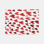 Explosion der Herzen von Valentinstagen - rosa und Fleecedecke (Vorderseite (Horizontal))