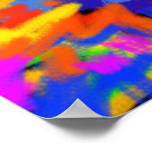 Explosion der Liebe, Herzkunstdruck Poster (Ecke)