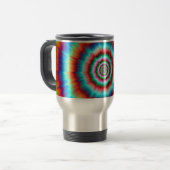 Explosion der Tasse in Blau und Orange (Vorderseite Links)