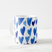 Explosion der Valentinstag - blau Kaffeetasse (Vorderseite Links)