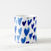 Explosion der Valentinstag - blau Kaffeetasse (Mittel)