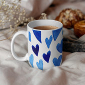 Explosion der Valentinstag - blau Kaffeetasse
