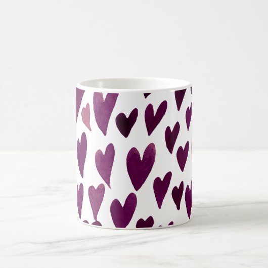 Explosion der Valentinstag - Bordeaux Kaffeetasse (Mittel)