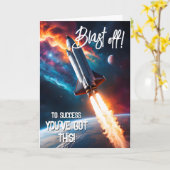 Explosion der Viel Glück in Ihren Prüfungen GCSE A Karte (Gelbe Blume)