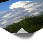 Explosion der Wolken Poster (Ecke)