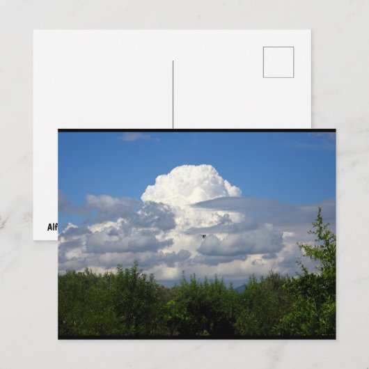 Explosion der Wolken Postkarte (Vorne/Hinten)