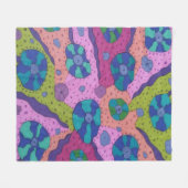 Explosion des Abstrakten Zeichnend Farbstoffs Fleecedecke (Vorderseite (Horizontal))