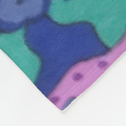 Explosion des Abstrakten Zeichnend Farbstoffs Fleecedecke (Ecke)