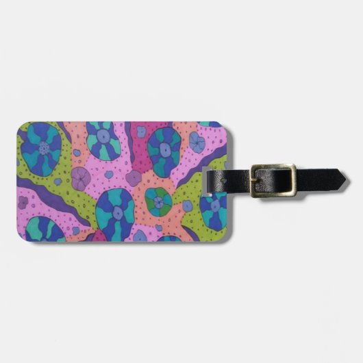 Explosion des Abstrakten Zeichnend Farbstoffs Gepäckanhänger (Vorderseite horizontal)