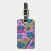 Explosion des Abstrakten Zeichnend Farbstoffs Gepäckanhänger (Vorderseite vertikal)