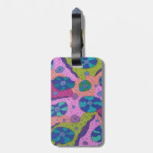 Explosion des Abstrakten Zeichnend Farbstoffs Gepäckanhänger (Rückseite vertikal)