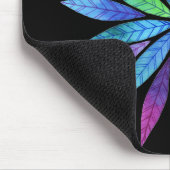 Explosion des blaugrünen Blätter Mousepad (Ecke)