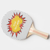 Explosion des Comic Tischtennis Schläger (Seitenansicht)
