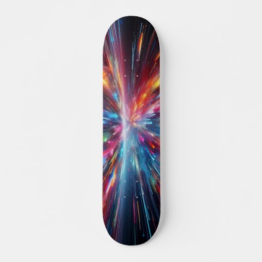 Explosion des Farbmusters Skateboard (Vorne)