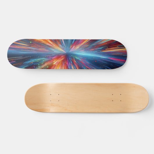 Explosion des Farbmusters Skateboard (Horizontal)