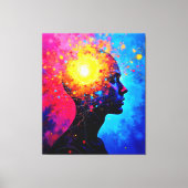 Explosion des kreativen Geistes Kunst Leinwanddruck (Vorderseite)
