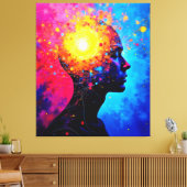 Explosion des kreativen Geistes Kunst Leinwanddruck (Insitu (Wohnzimmer))