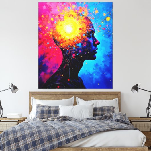 Explosion des kreativen Geistes Kunst Leinwanddruck (Insitu (Schlafzimmer))